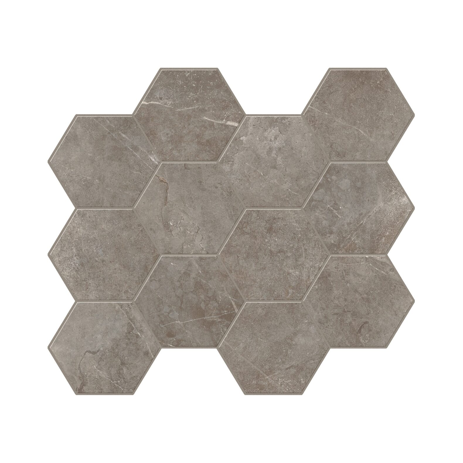Evolution Pietra Hexagon Mosaic 30x34 Grigio