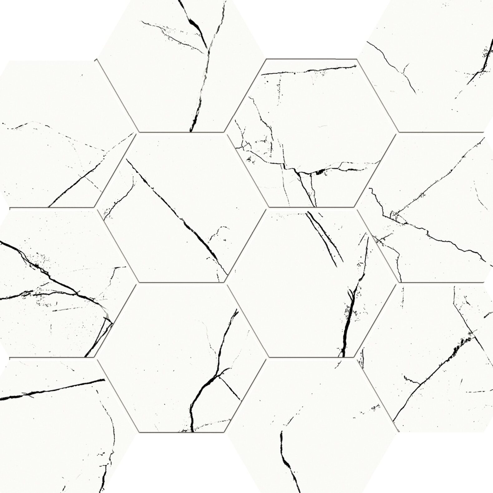 Museo 20 Hexagon Bianco