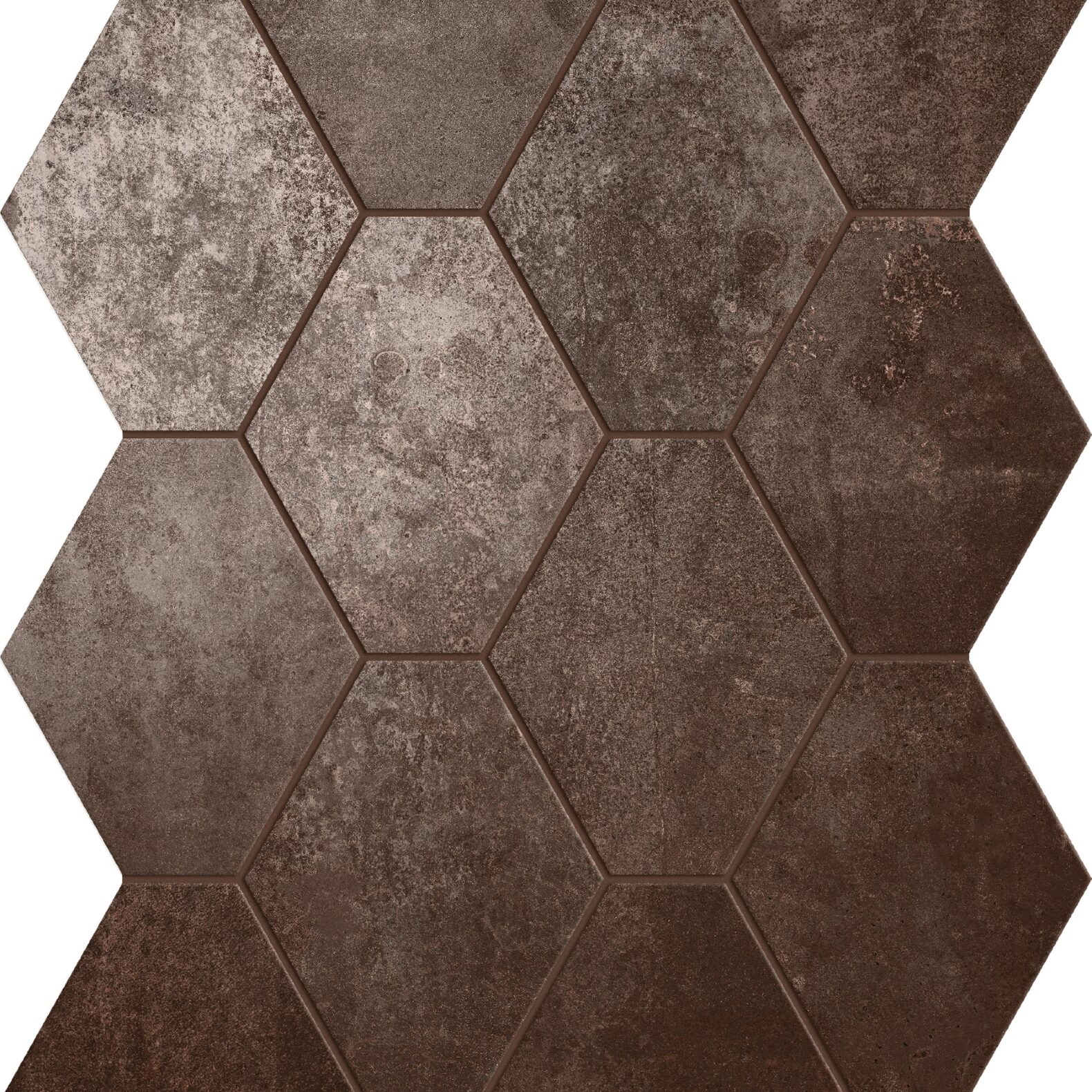 Ossido Pietra Hexagon Lava