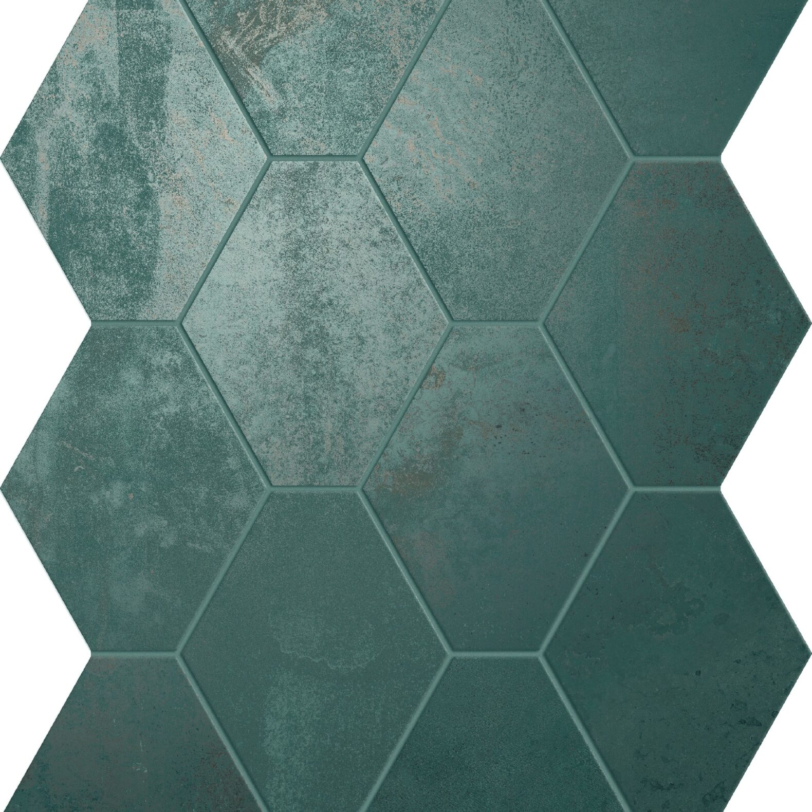 Ossido Pietra Hexagon Smeraldo