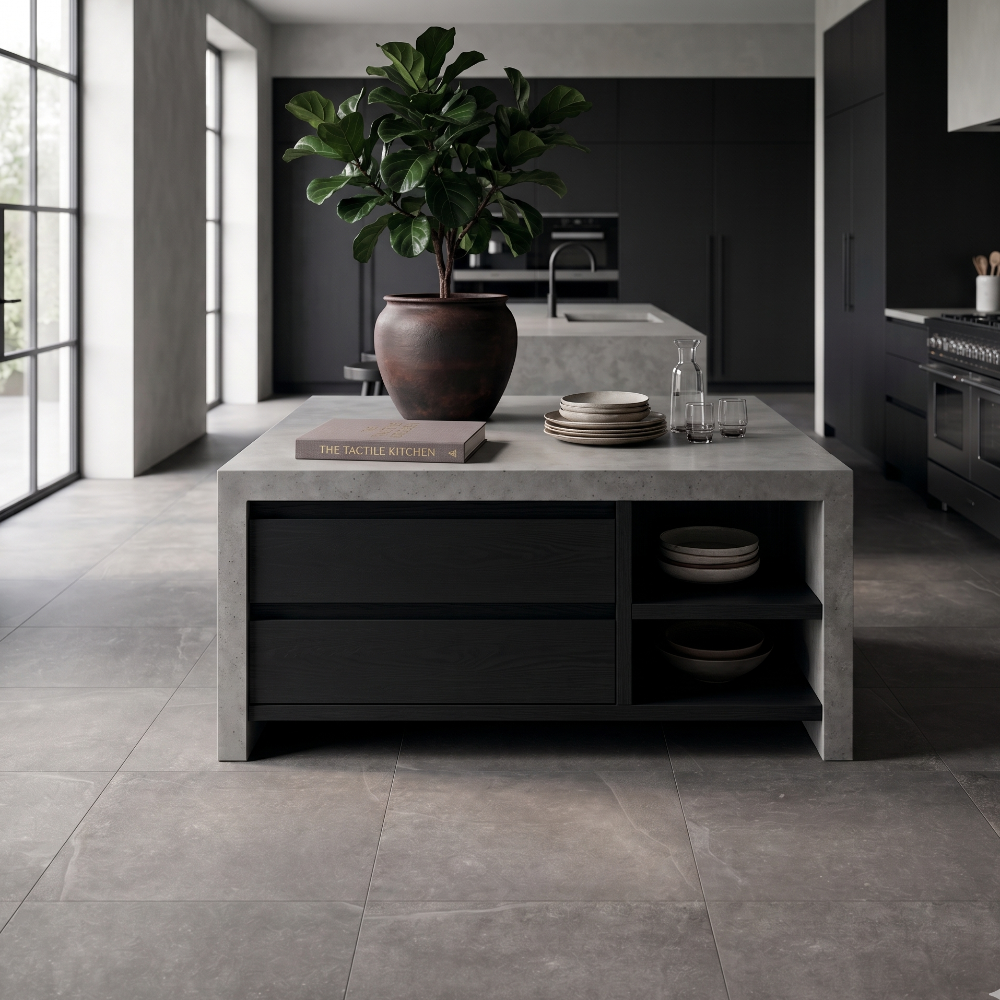 Cava Nero 60x60 Kitchen Floor