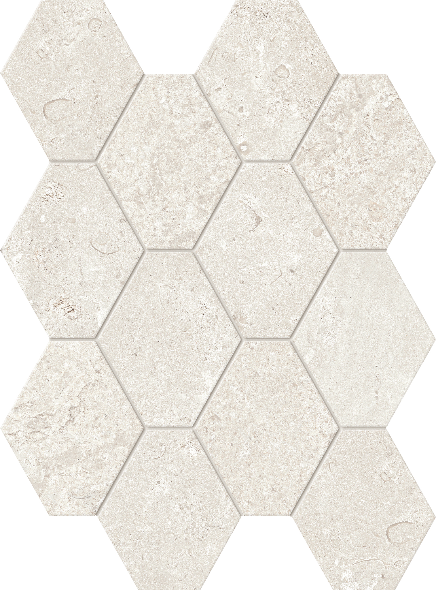 Pietra Crocce Hexagon_ Avorio
