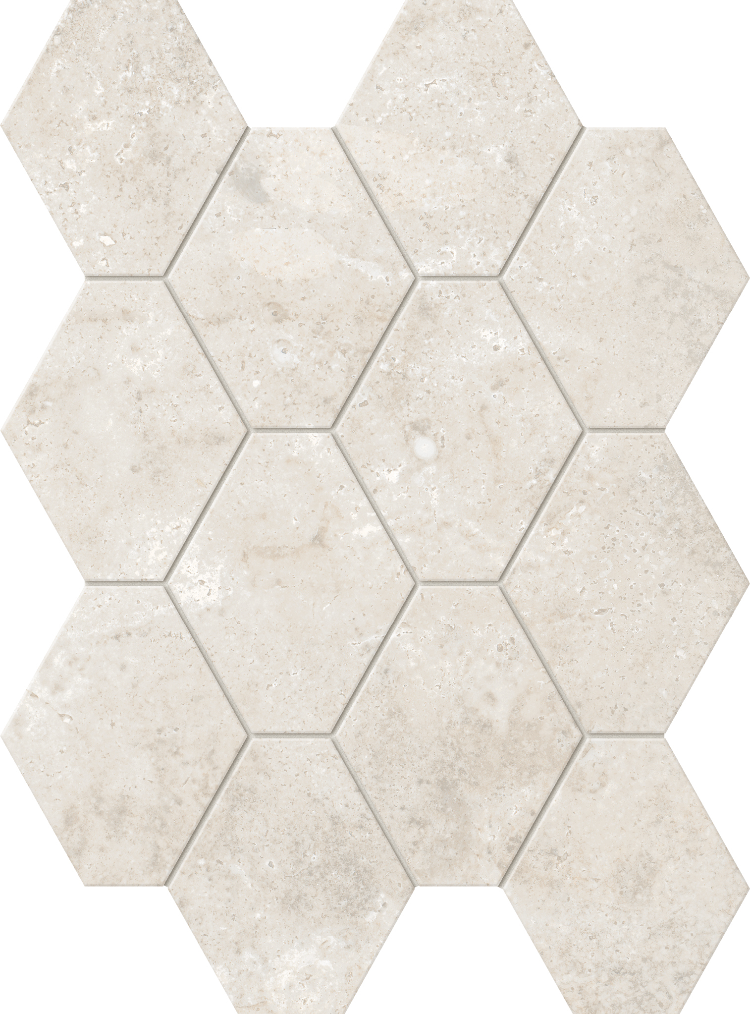 Scelta Trav Hexagon Mosaic_Grigio
