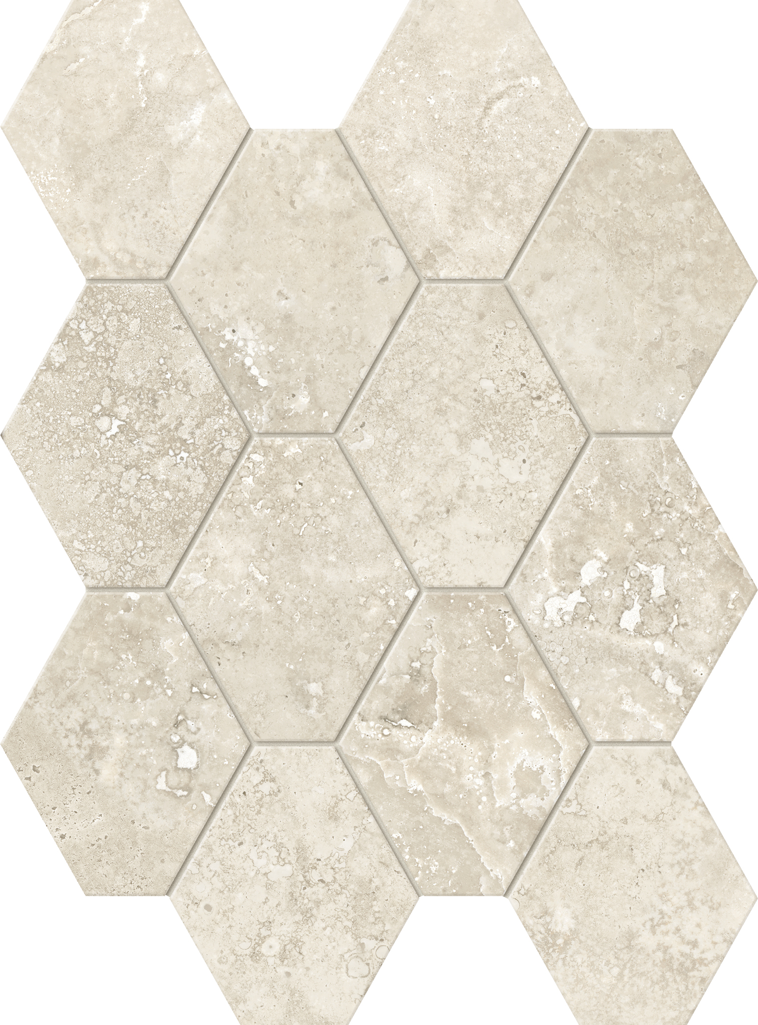 Scelta Trav Hexagon Mosaic_Sabbia